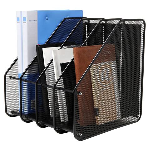 metal upright desk file organizers